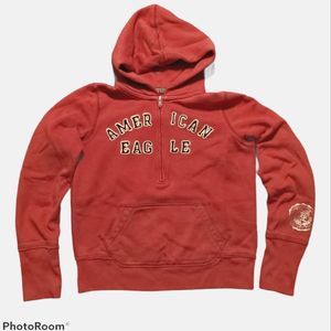 American Eagle hoodie, sweatshirt, red, size medium